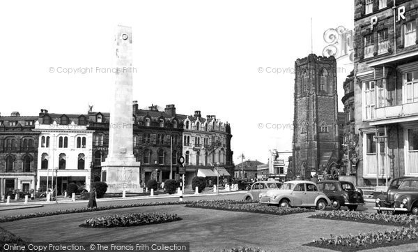 Photo of Harrogate, St Peter's Church And War Memorial c.1955
