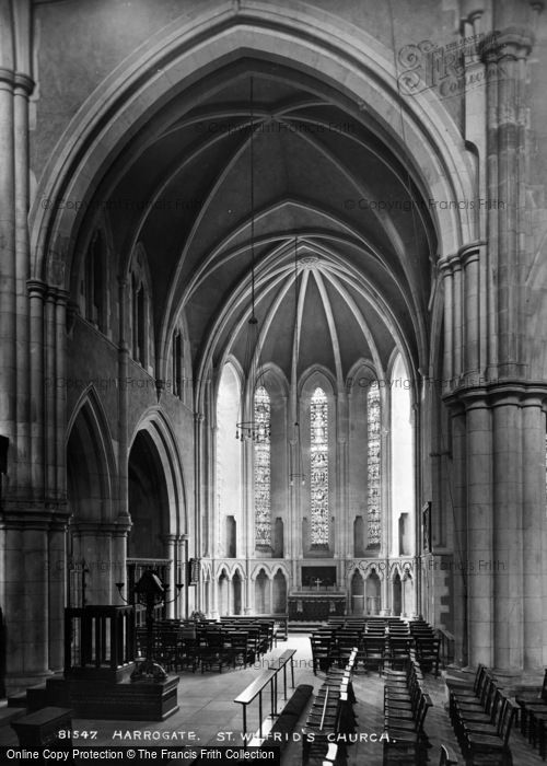 Photo of Harrogate, St Wilfrid's Church Interior 1928