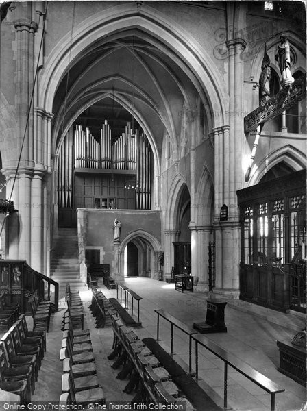 Photo of Harrogate, St Wilfrid's Church Interior 1928