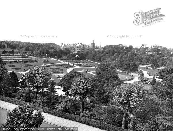 Photo of Harrogate, Valley Gardens And Royal Bath Hospital  1928