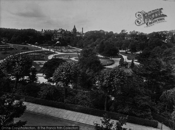 Photo of Harrogate, Valley Gardens And Royal Bath Hospital 1928