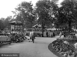 Valley Gardens, Bandstand And Tea House 1928, Harrogate