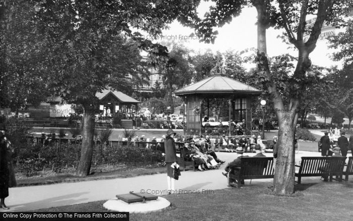 Photo of Harrogate, Valley Gardens, Bandstand And Tea House 1928