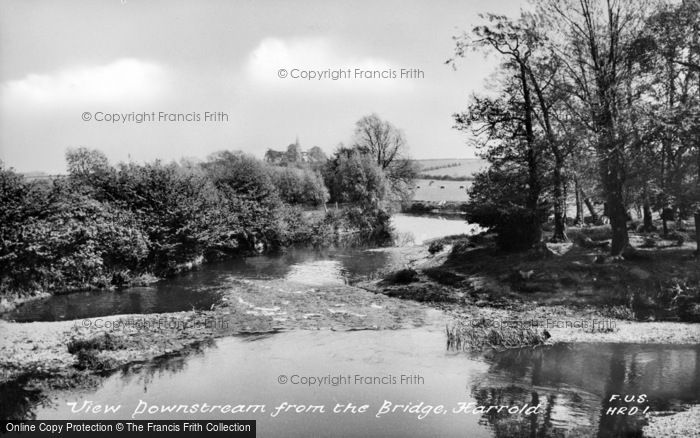 Photo of Harrold, View From The Bridge c.1960