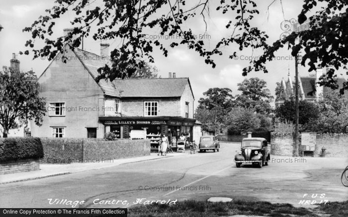 Photo of Harrold, Village Centre c.1960