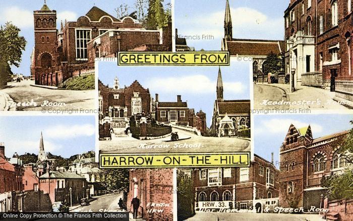 Photo of Harrow On The Hill, Composite c.1955