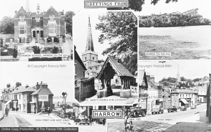 Photo of Harrow On The Hill, Composite c.1960