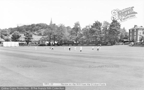 Photo of Harrow On The Hill, From The Cricket Field c.1960