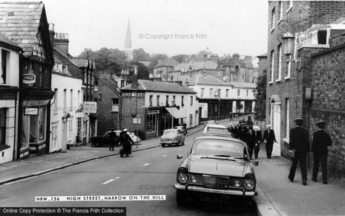 Photo of Harrow On The Hill, High Street c.1965