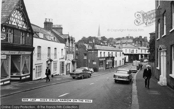 Photo of Harrow On The Hill, High Street c.1965