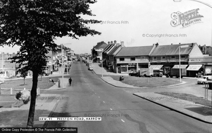 Photo of Harrow On The Hill, Preston Road c.1960