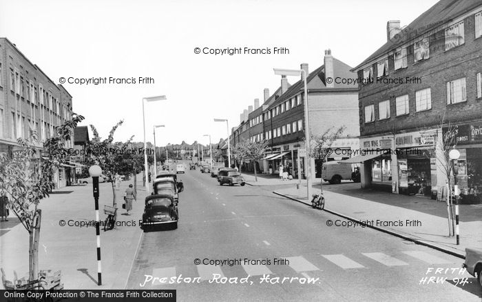Photo of Harrow On The Hill, Preston Road c.1960
