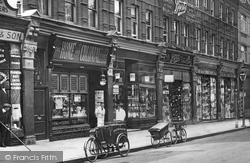 Shops In Station Road 1914, Harrow On The Hill