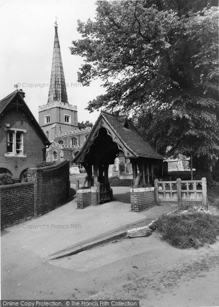 Photo of Harrow On The Hill, St Mary's Church And Lych Gate c.1960