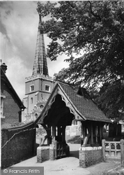 St Mary's Church And Lych Gate c.1960, Harrow On The Hill