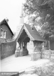 St Mary's Church And Lych Gate c.1960, Harrow On The Hill