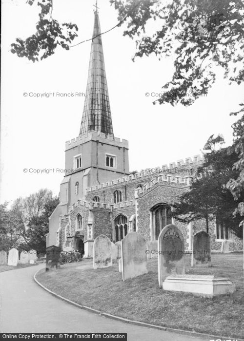 Photo of Harrow On The Hill, St Mary's Church c.1960