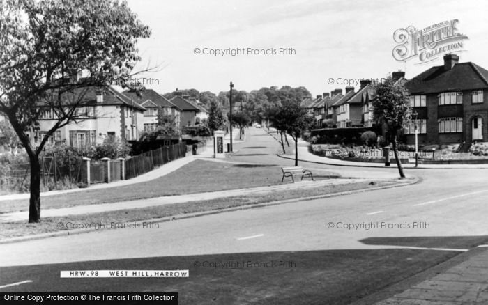 Photo of Harrow, West Hill c.1960