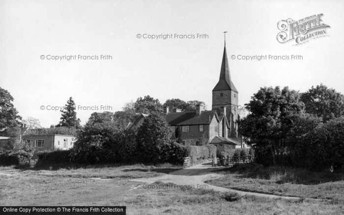Photo of Hartfield, St Mary's Church From The Green c.1960
