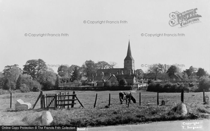 Photo of Hartfield, The Church And School c.1950