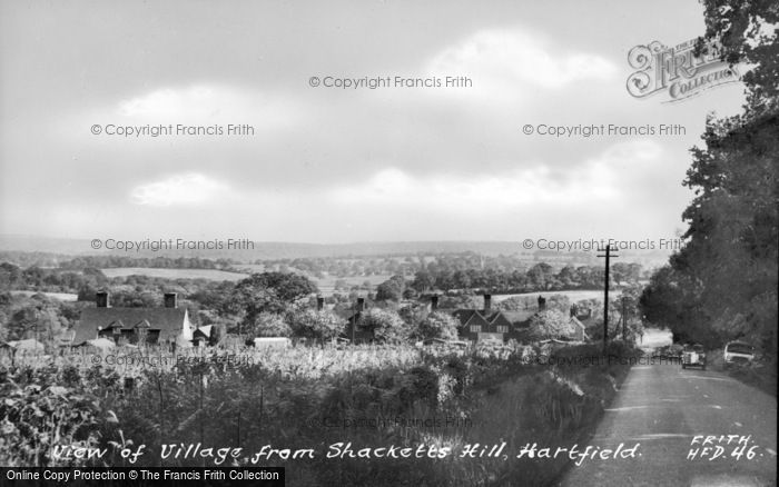 Photo of Hartfield, The Village From The Shacketts Hill c.1955