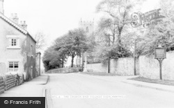 The Church And Village Sign c.1955, Harthill