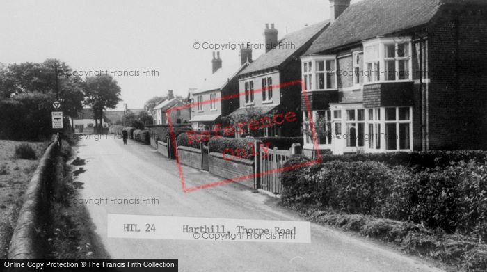 Photo of Harthill, Thorpe Road c.1960