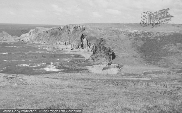 Photo of Hartland, Blackpool Mill And Beach c.1960