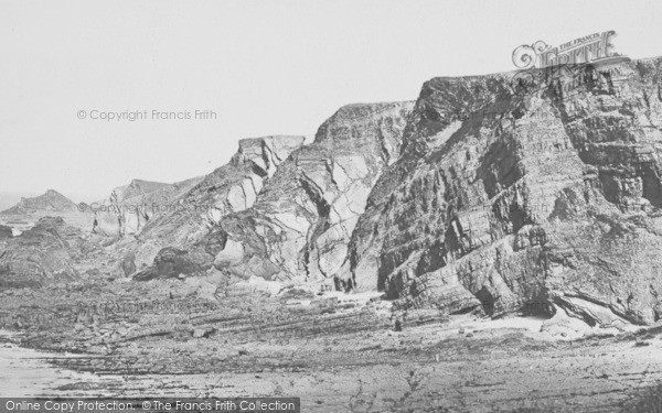 Photo of Hartland, Cliffs c.1872