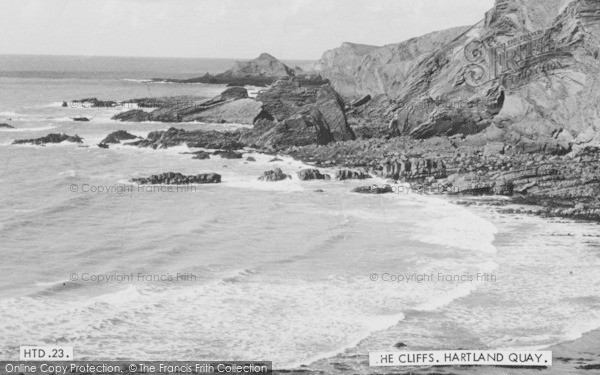 Photo of Hartland, Quay, The Cliffs c.1955