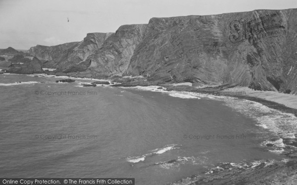 Photo of Hartland, The Cliffs c.1950