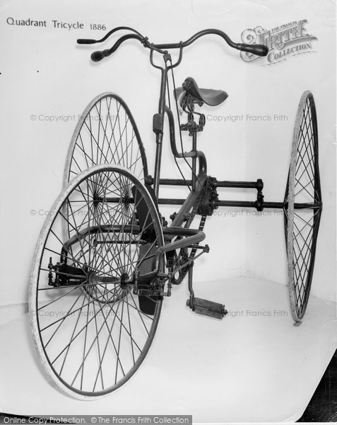 Photo of Hartlebury, Quadrant Tricycle 1886, County Museum c.1960