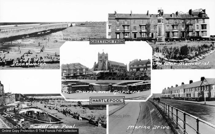 Photo of Hartlepool, Composite c.1955