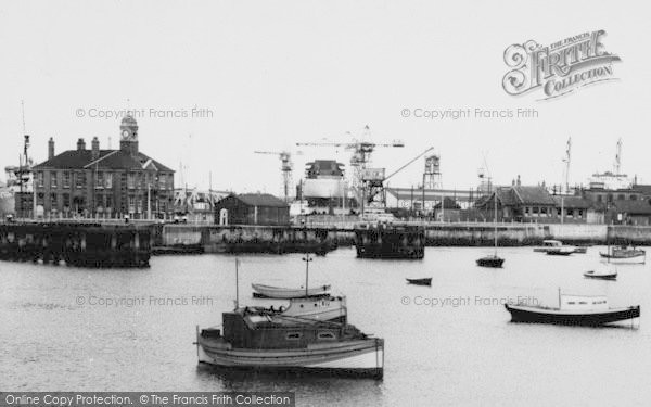 Photo of Hartlepool, Dock Master's Office From Harbour c.1960