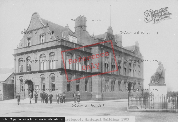 Photo of Hartlepool, Municipal Buildings 1903
