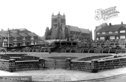 St Hilda's Church And Gardens c.1965, Hartlepool