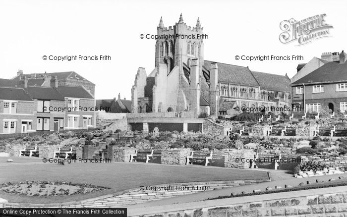 Photo of Hartlepool, St Hilda's Church c.1955