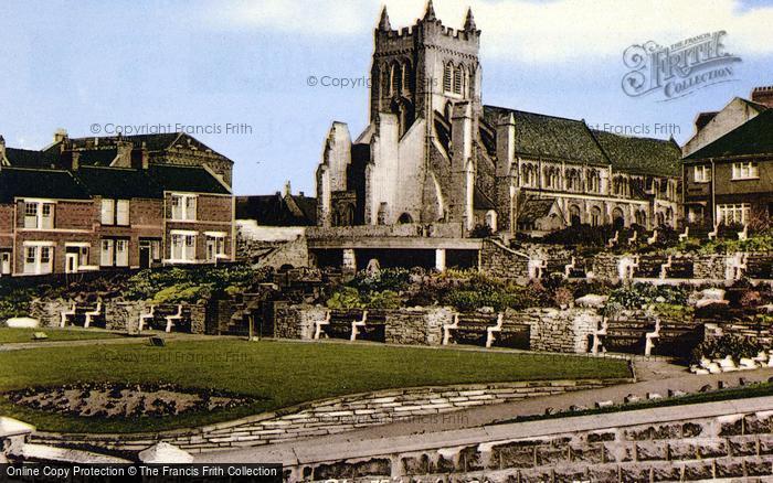 Photo of Hartlepool, St Hilda's Church c.1955