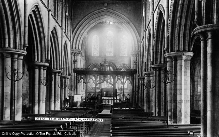 Photo of Hartlepool, St Hilda's Church Interior 1896