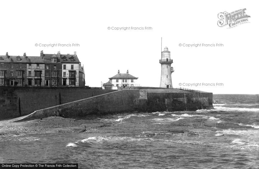 Hartlepool, the Lighthouse from the Pier 1896