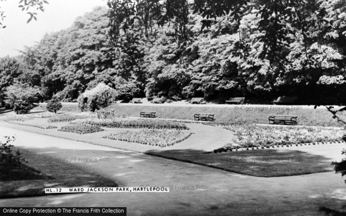 Photo of Hartlepool, Ward Jackson Park c.1955