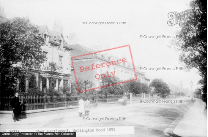 Photo of Hartlepool, Wellington Road 1892