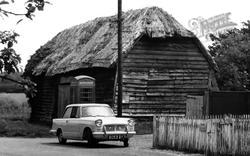 Old Thatched Barn c.1960, Hartley Wespall