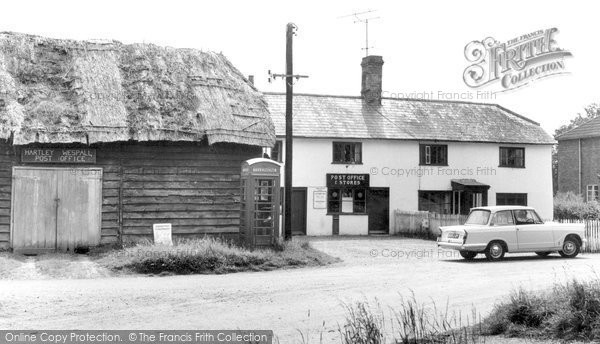 Photo of Hartley Wespall, Post Office And Stores c.1960