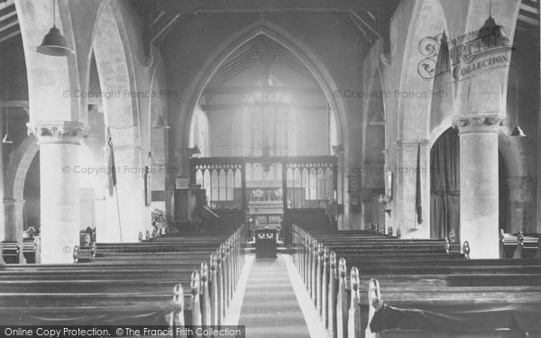 Photo of Harwell, Church, The Nave c.1955