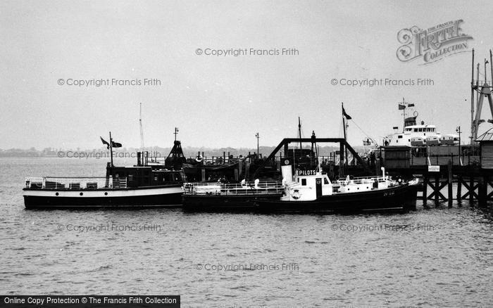 Photo of Harwich, Boats At Corporation Pier c.1955