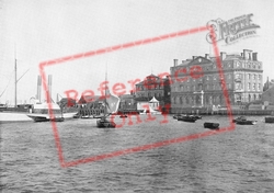The Quay And Great Eastern Hotel c.1895, Harwich