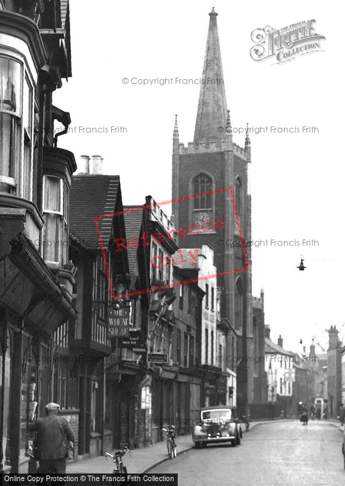 Photo of Harwich, The Wheatsheaf And St Nicholas' Church 1954