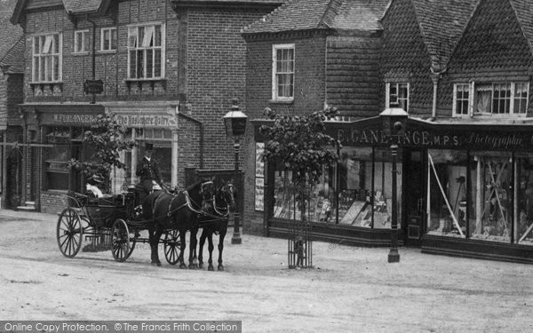 Photo of Haslemere, Carriage In The High Street 1901