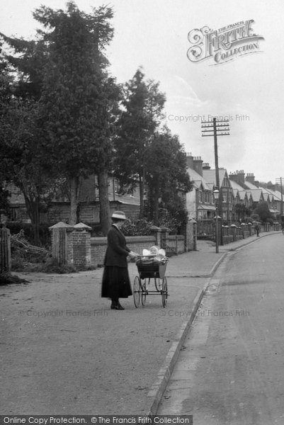 Photo of Haslemere, Lady With A Perambulator In Lion Lane 1921